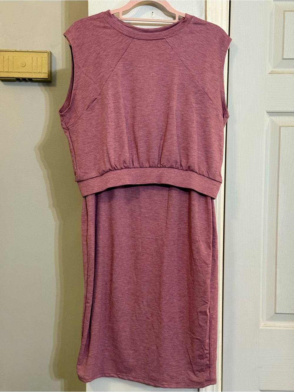 New The Moogan Sleeveless Mauve Casual Shirt and Skirt Set - Sz XL